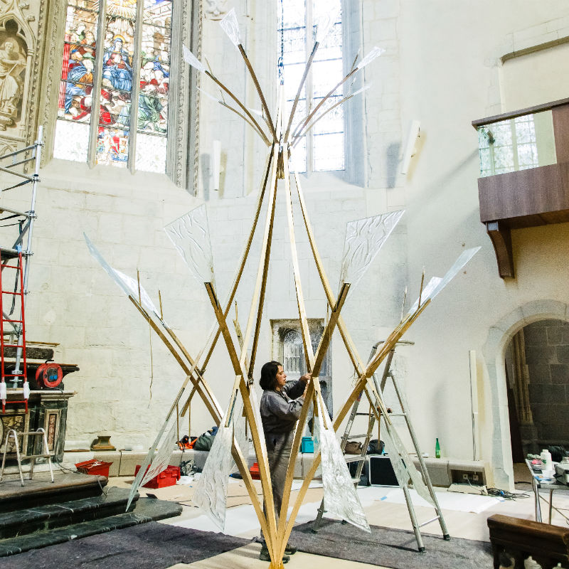 Installation Ste Chapelle - Arthylé by Natacha MONDON & Eric PIERRE